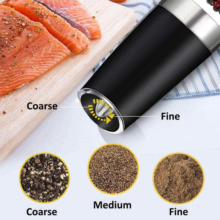 Automatic Spice Grinder Mill Adjustable Grinder with LED Light | Bowlift