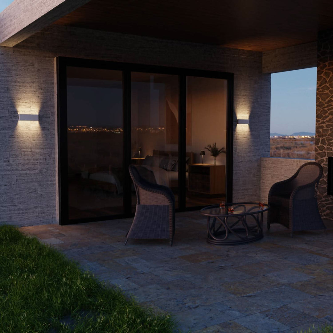 BowLift | Outdoor LED Wall Light Modern Rectangle