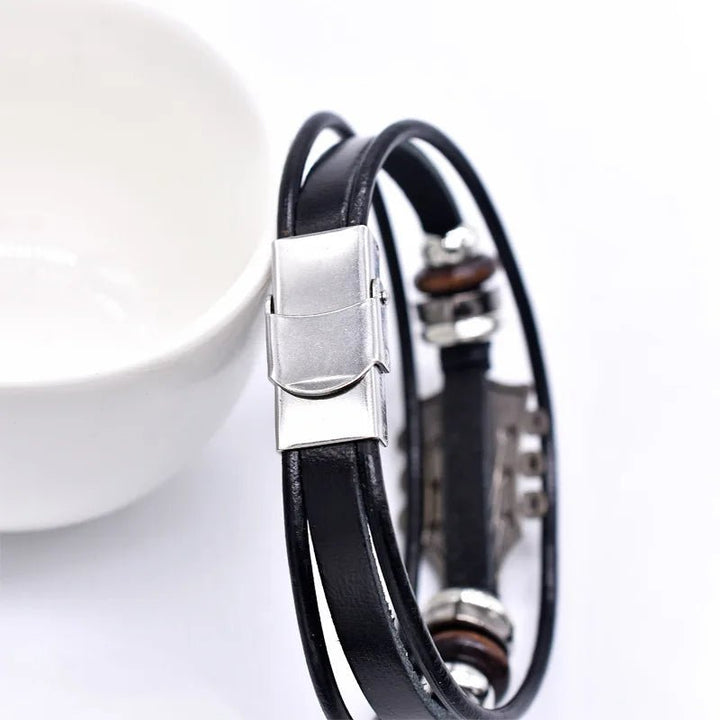 BowLift | AXECHORD – Guitar Leather Bracelet with Vintage-Inspired Design