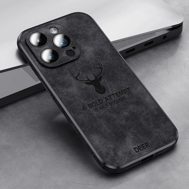 BowLift | Deer - Luxury Leather iPhone Case with Stylish Design and Shockproof Protection