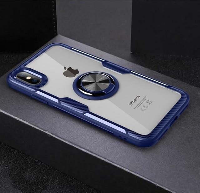 BowLift | Magnetic Ring Carbon Fiber iPhone Case