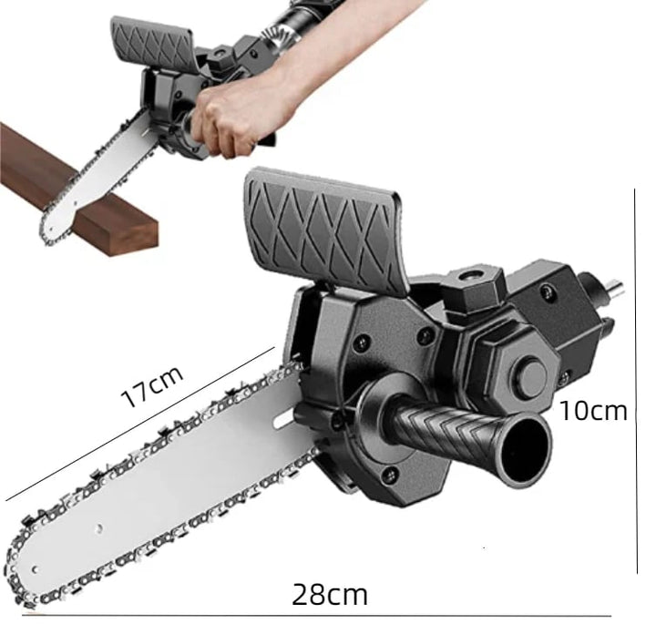 BowLift | ELECTRIC DRILL MODIFIED TO ELECTRIC CHAINSAW DRILL ATTACHMENT