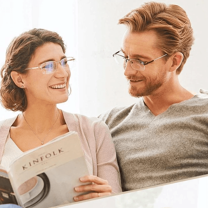 BowLift | Titanium Progressive Distance and Near Range Dual-Use Reading Glasses