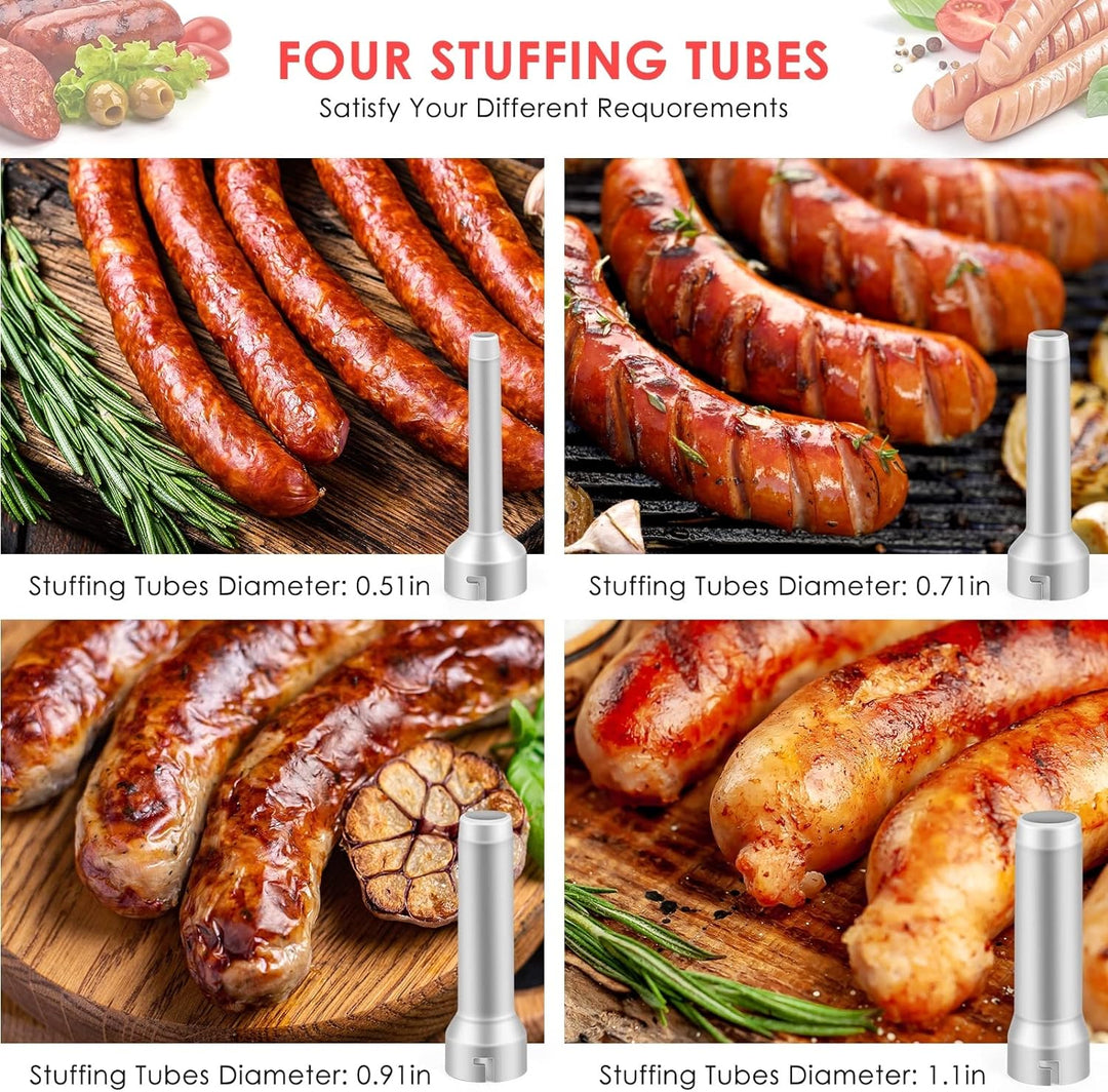 BowLift | Sausage filler with 4 different size filling tubes