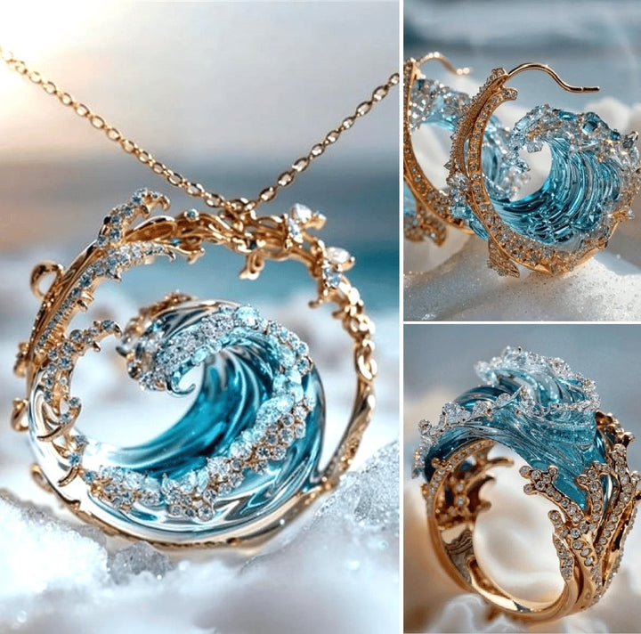 OceanSpirit Necklace - Elegant Maritime Necklace in Gold/Silver Bowlift