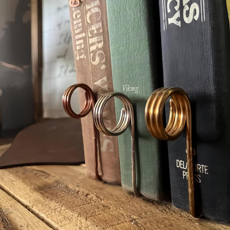 BowLift | Metal Thumb Ring Bookmark｜One-Handed Page Holder for Effortless Reading