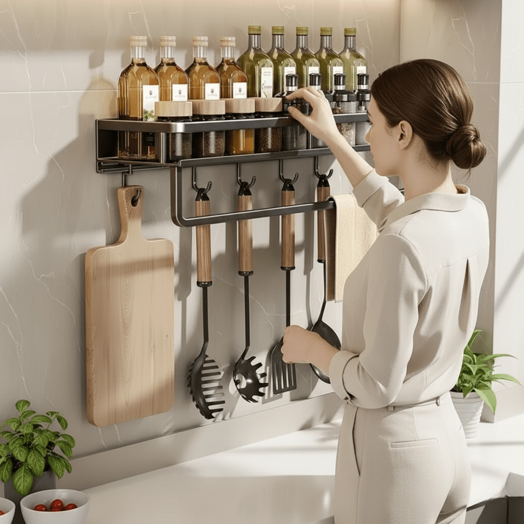 BowLift | Practical Wall Shelf for Your Kitchen