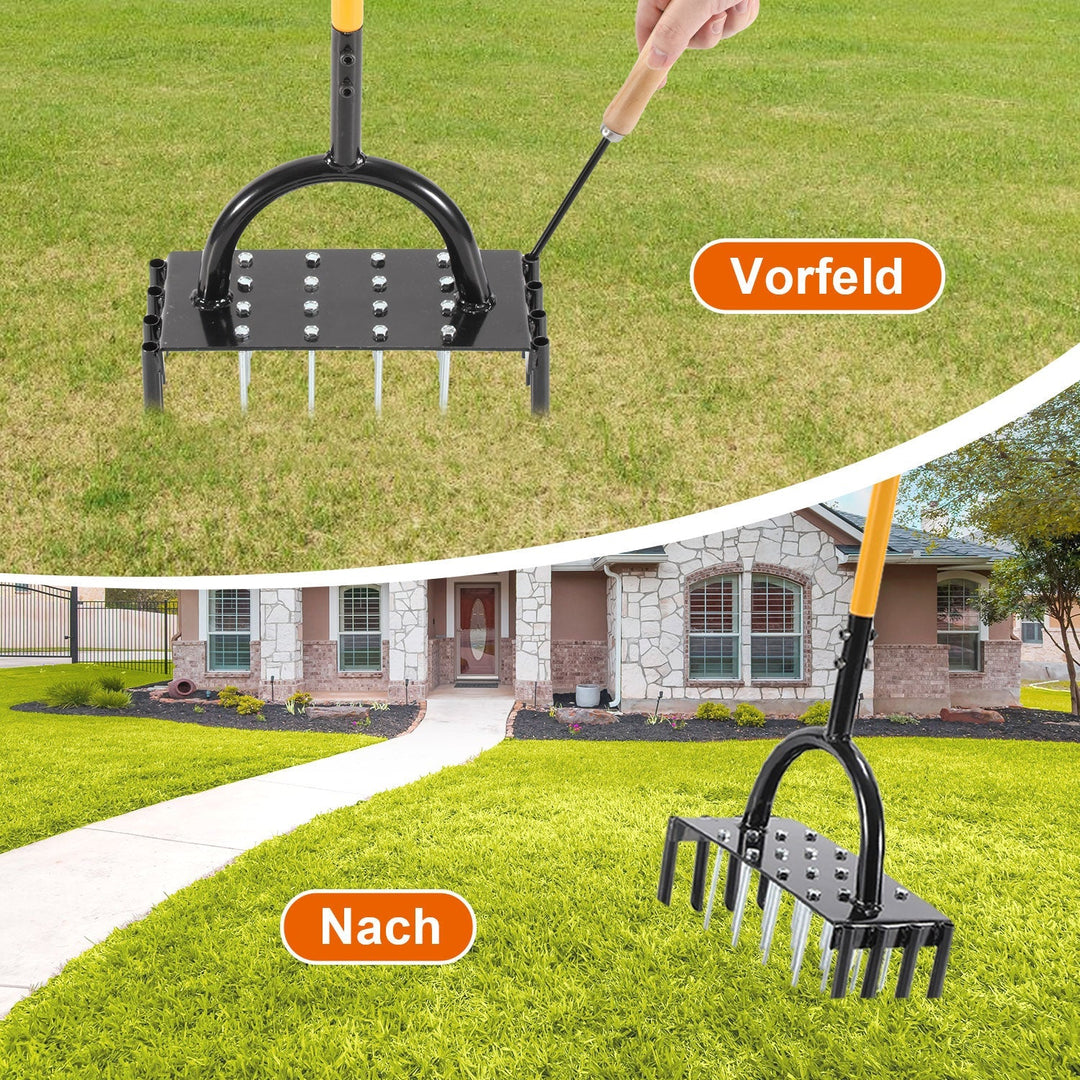 Lawn aerator aerifier verticutter for compacted soils | Bowlift