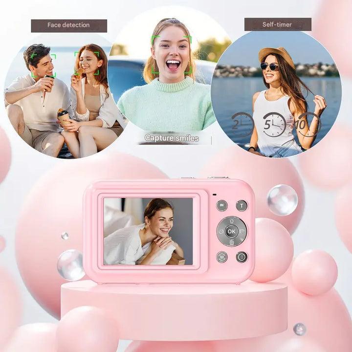 BowLift | Vintage Digital Camera – Snapora | Retro Style Compact Camera with 1080p HD