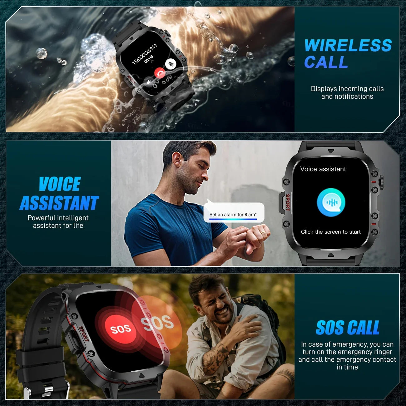 BowLift | Indestructible Smart Watch forFitness Tracking