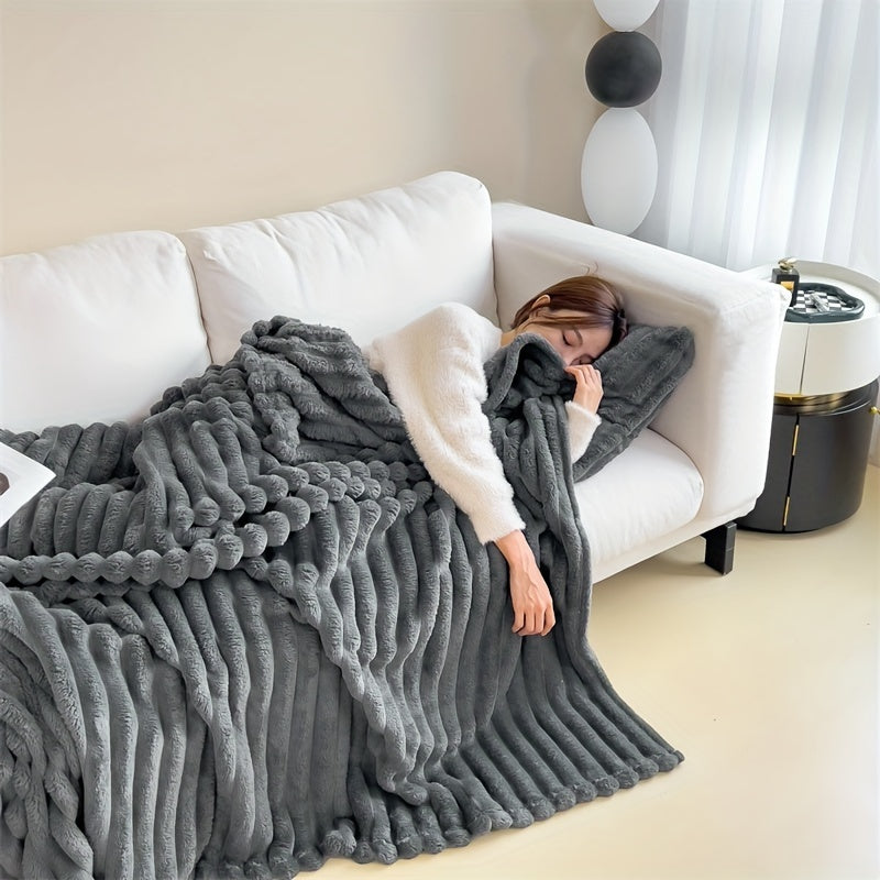 LuxFaux – Luxury Rabbit Fur Blanket for Ultimate Comfort Bowlift