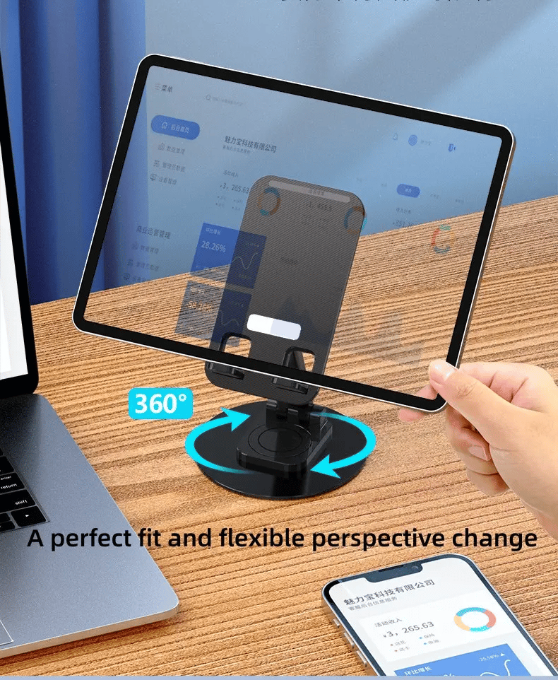 BowLift | Folding computer phone holder in aluminium alloy