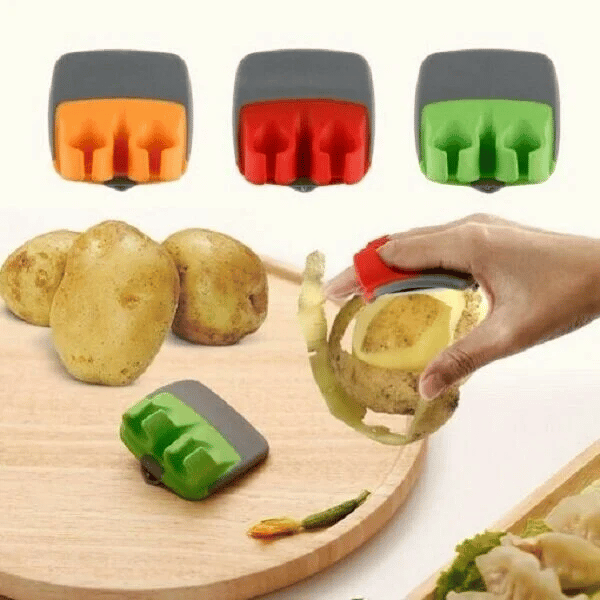 Two finger shaved fruit peeler | Bowlift