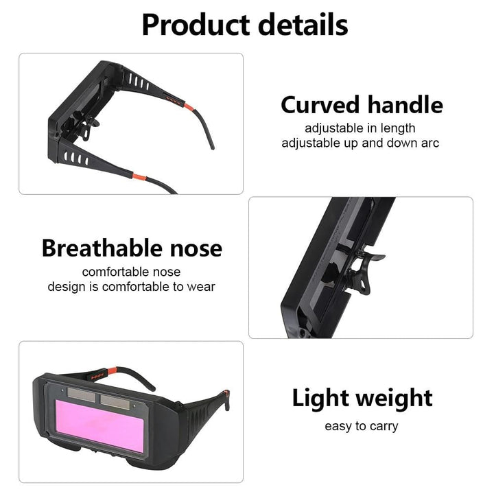 BowLift | Auto-dimming welding glasses — safety goggles with solar-powered lenses