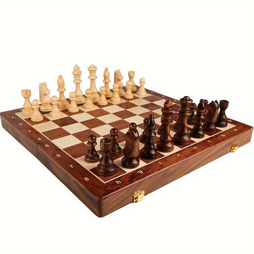 BowLift | ClassicWood Wooden Chess Set - Perfect for Home and On the Go
