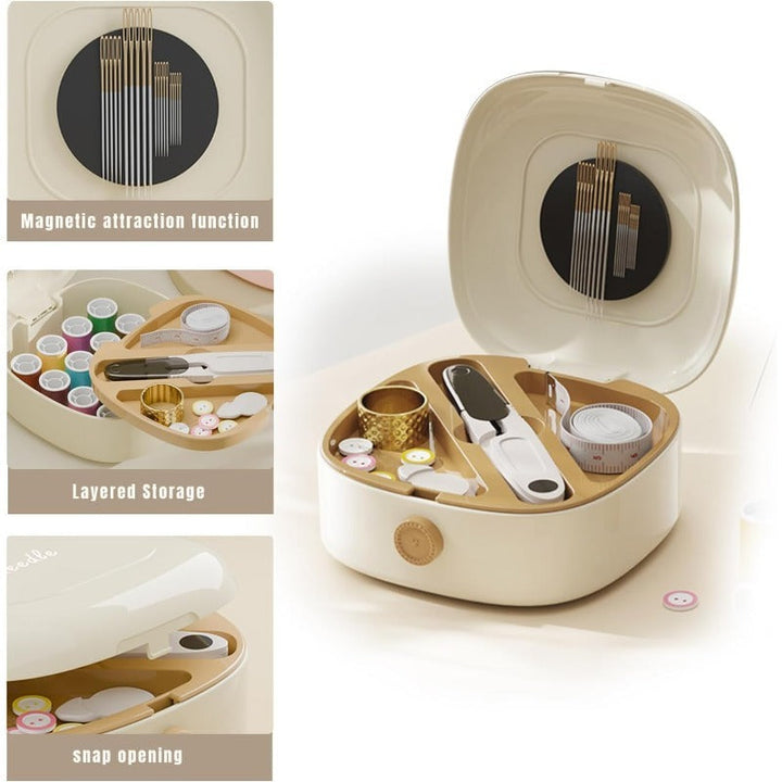 Magnetic Two-Layer Sewing Kit Bowlift