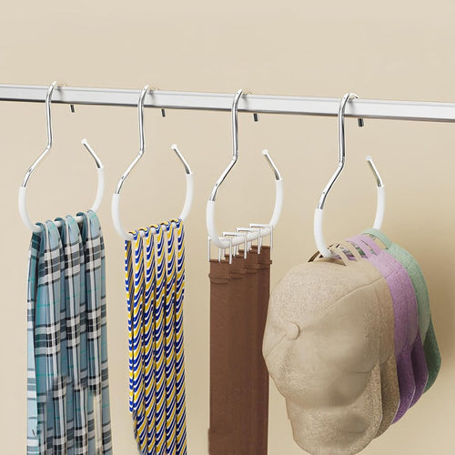 BowLift | Open-Ring Closet Hangers for Scarves, Hats & Accessories