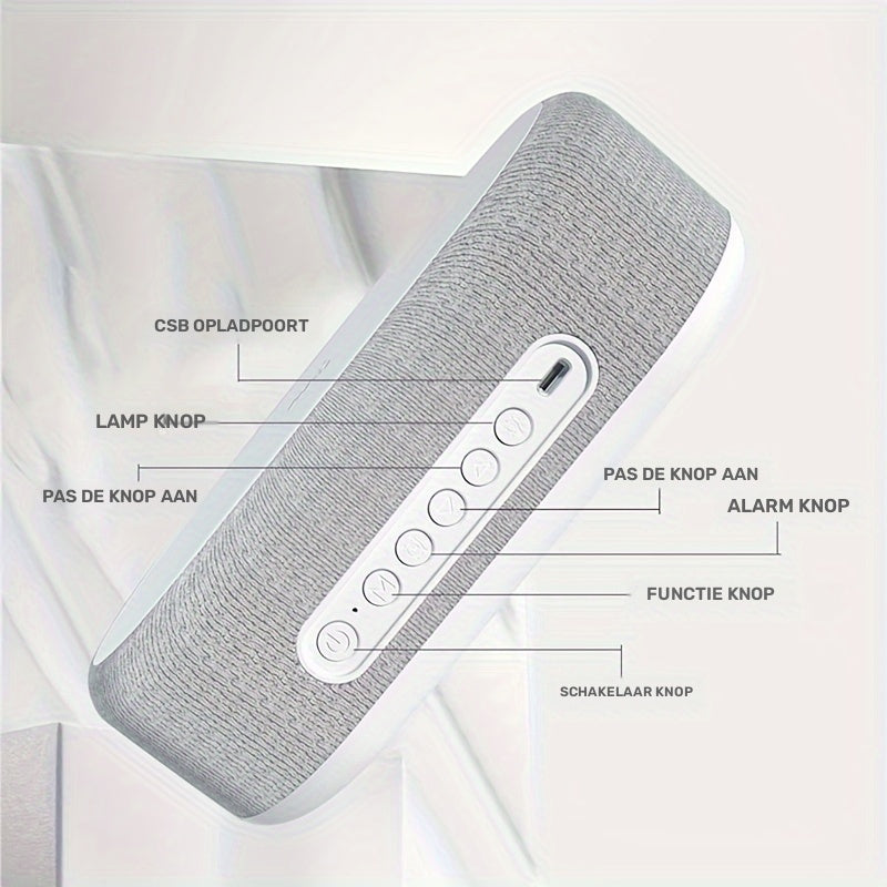 Wireless Charging Station | With Alarm Clock and Temperature Display | Bowlift