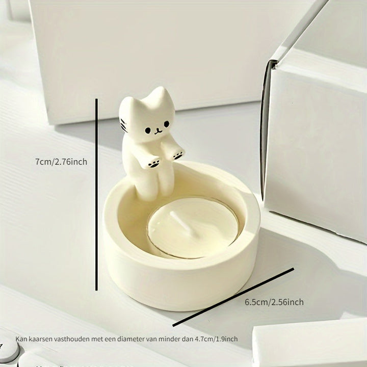 CharmingCat - Playful Resin Candle Drawer for Organization Bowlift