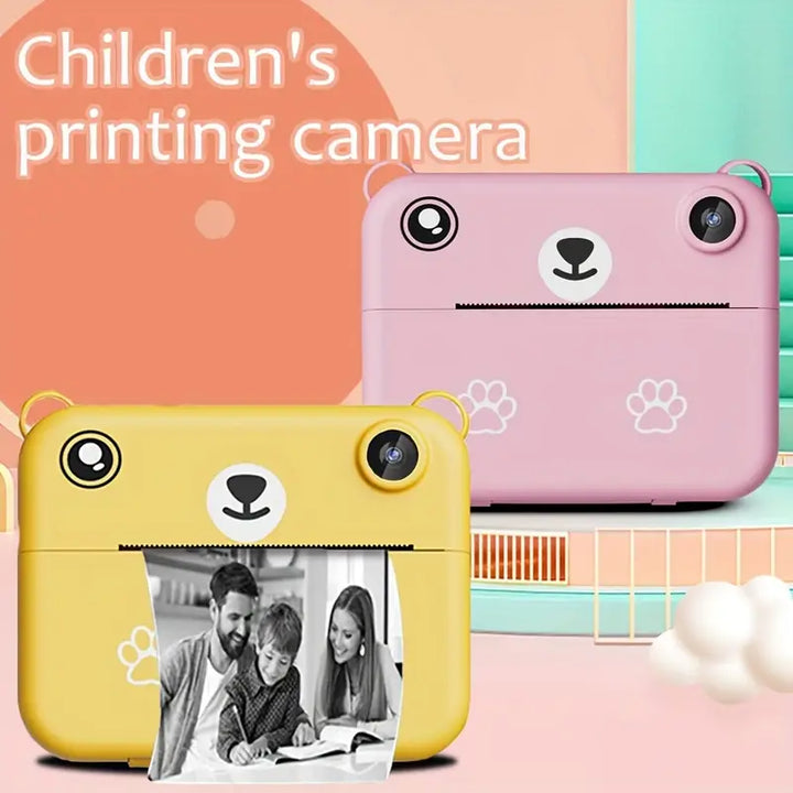 BowLift | SnapKid Instant Print Camera for Kids – 1080P HD Photo & Video with Printing Paper & USB Charger