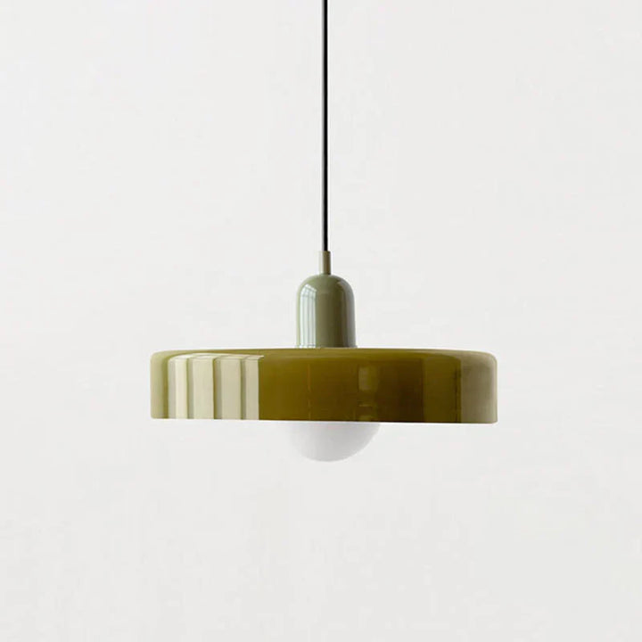 Scandinavian Pendant Light for Living Room and Dining Room – Minimalist Design with AdjustaBowlifte Height – Glass | Bowlift