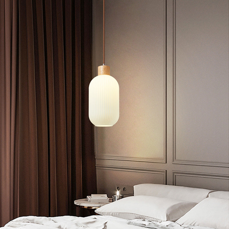 BowLift | VintageLight - Stylish wood and glass pendant lamp