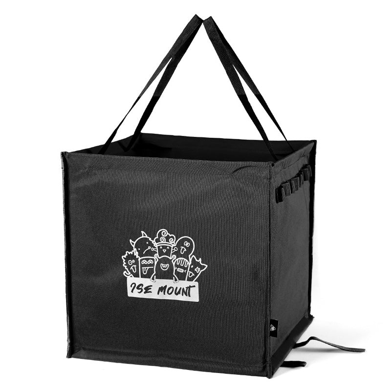 Foldable multifunctional trash can for outdoor use | Bowlift