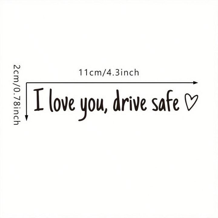 BowLift | I Love You Driving Safe Mirror Sticker