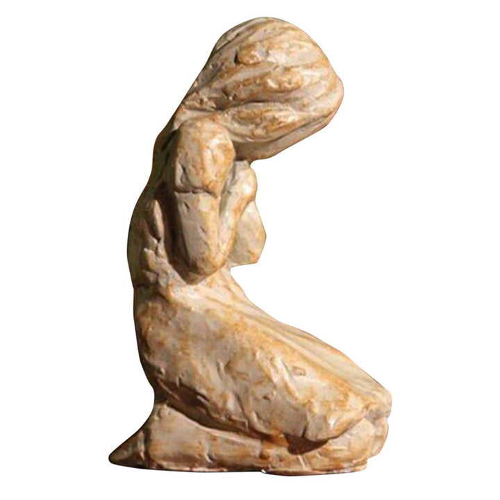BowLift | Sweet Hour of Prayer, beautiful hand-cast inspiring sculpture of a praying woman