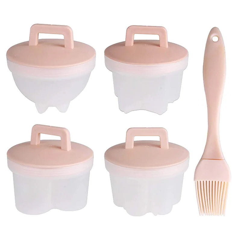BowLift | Cute Boiled Egg Mold4 PCS/Set With Brush
