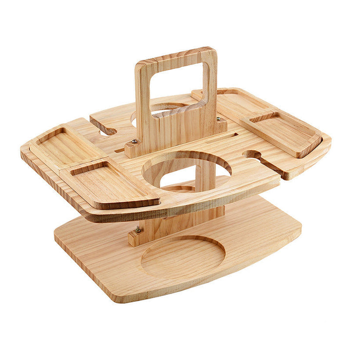BowLift | Portable Wooden Picnic Wine Table