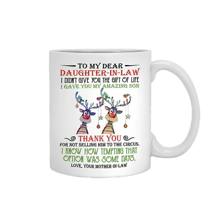 BowLift | I have given you my amazing son - Best gift for daughter-in-law mugs