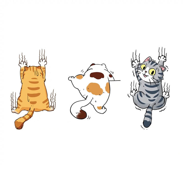Cute cat comic stickers for cars | Bowlift