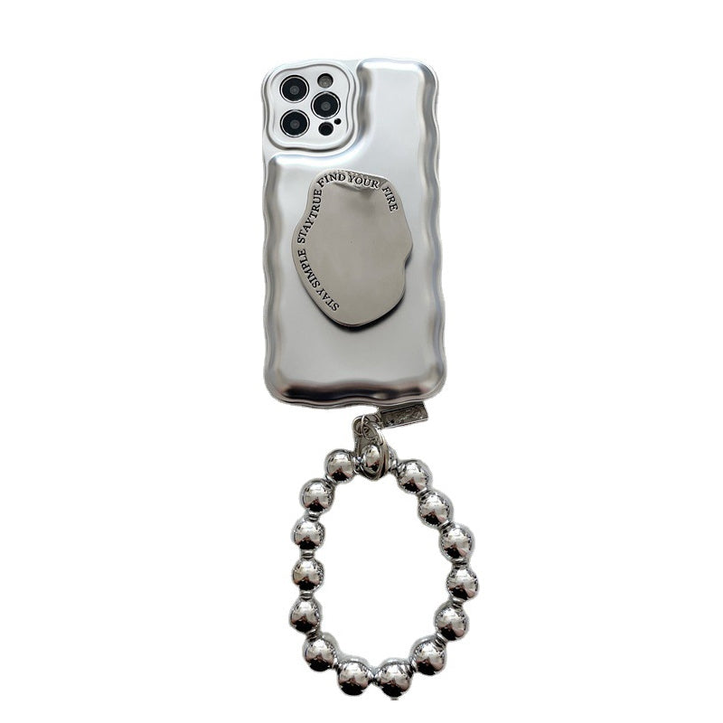 BowLift | Matte Silver Ball Bracelet Air Cushion Case for iPhone