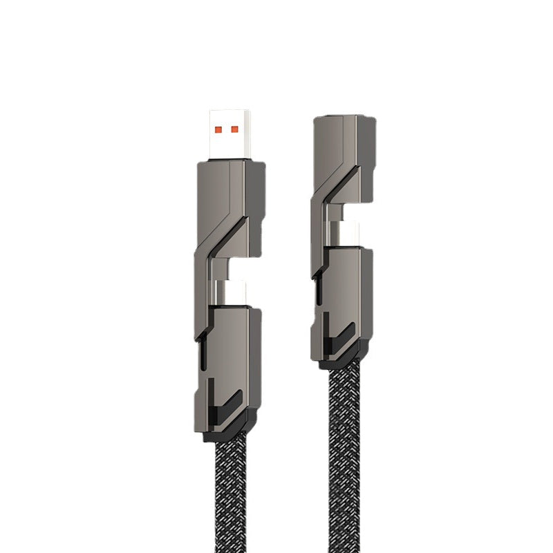 BowLift | 4-in-1 braided anti-tangle charging cable