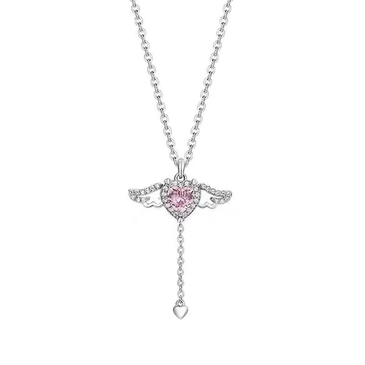 BowLift | Pink Angel Wings Necklace