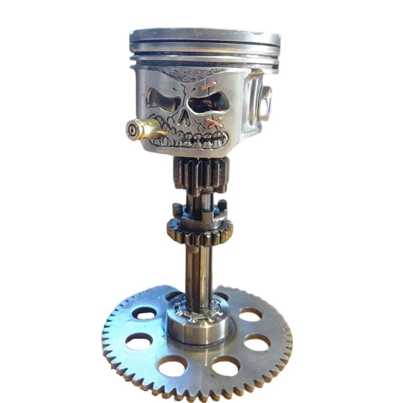 BowLift | Piston Skull Face Sculpture
