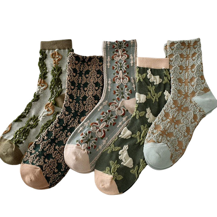 BowLift | Women's Floral Cotton Socks