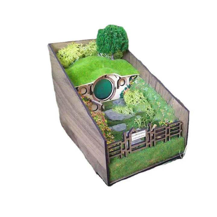 Handcrafted decorative book holders with micro landscape design Bowlift
