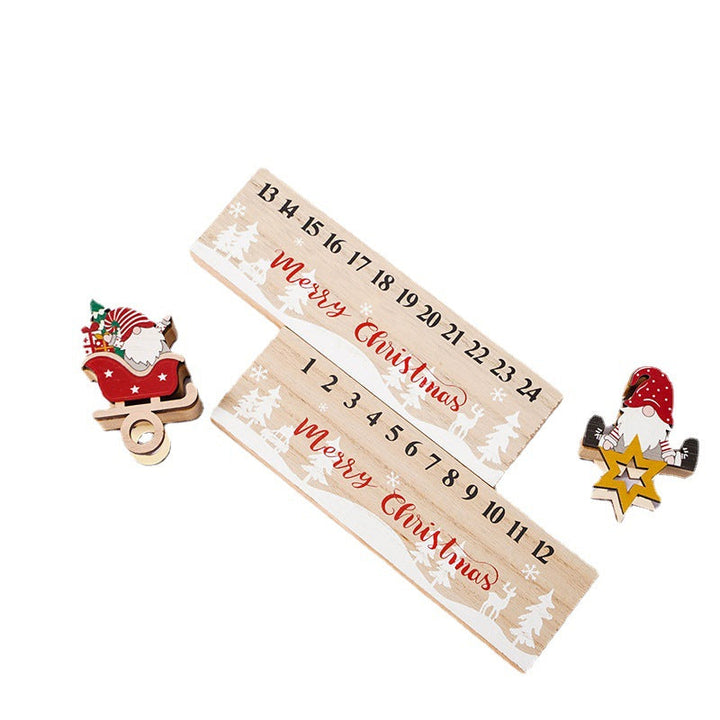 BowLift | Merry Christmas Wooden Mobile Santa Claus Calendar Ornament