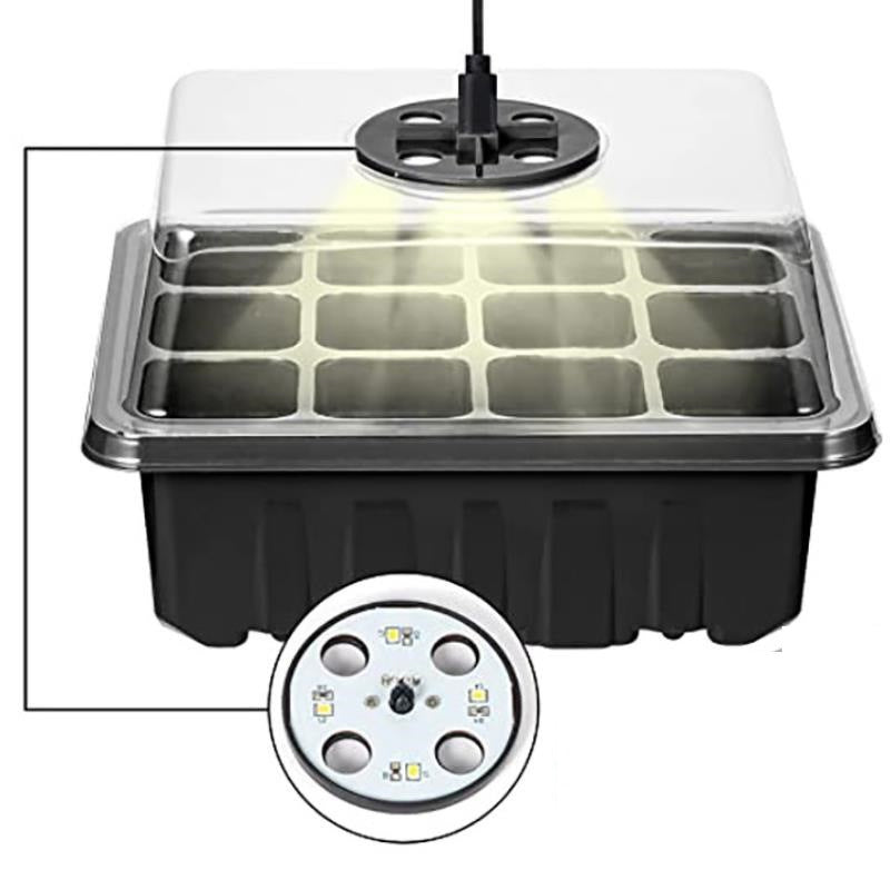 Seed Starter Trays with Grow Light, 5 sets | Bowlift