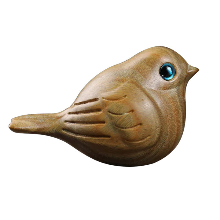 Handcrafted wooden carved bird Bowlift