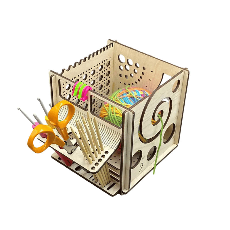 BowLift | All-in-one Wood Yarn Bowl - Multifunctional Knitting Tool