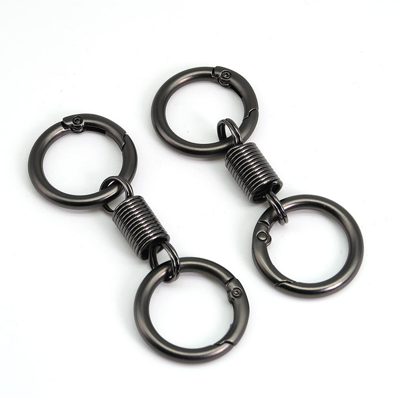 BowLift | Nordic Retro Spring Double Ring Keychain