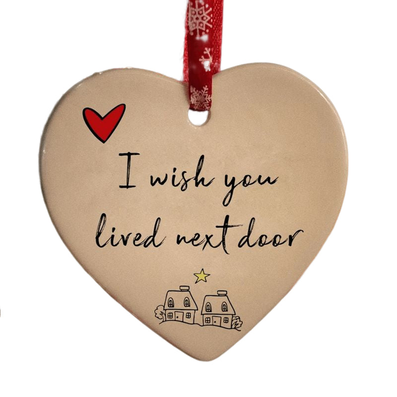 BowLift | Ceramic Heart Hanging Ornament