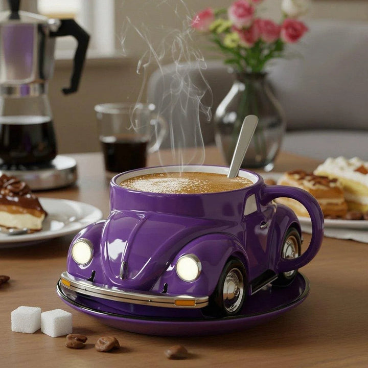 RetroAuto Ceramic Mug – Unique 3D Design for Coffee & Tea | Bowlift