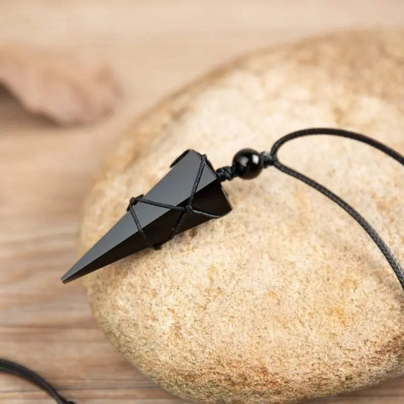 BowLift | Energetic Protection Obsidian Stone Necklace