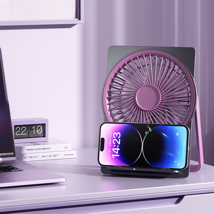 USB portable fan with battery – Quiet and rechargeable | Bowlift