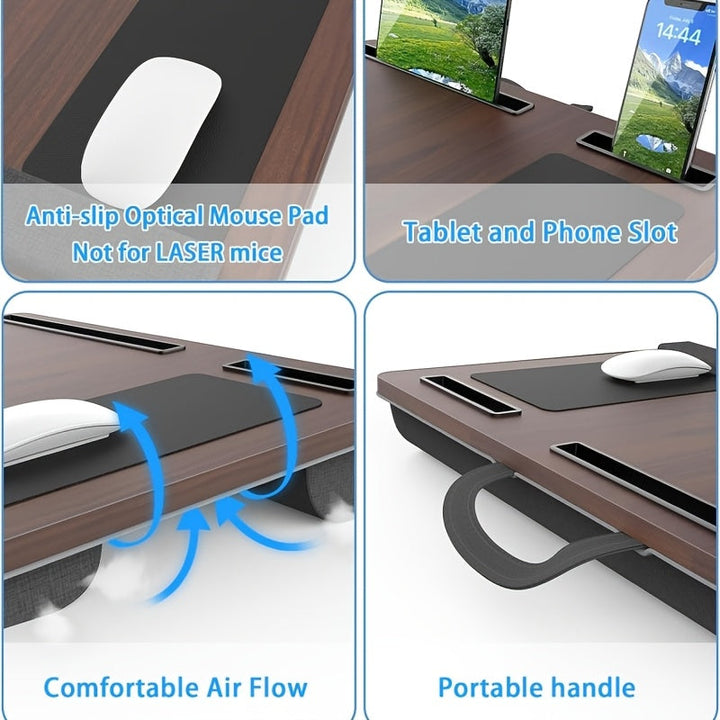Ergonomic Laptop Holder with Wrist Support and Device Slots | Bowlift