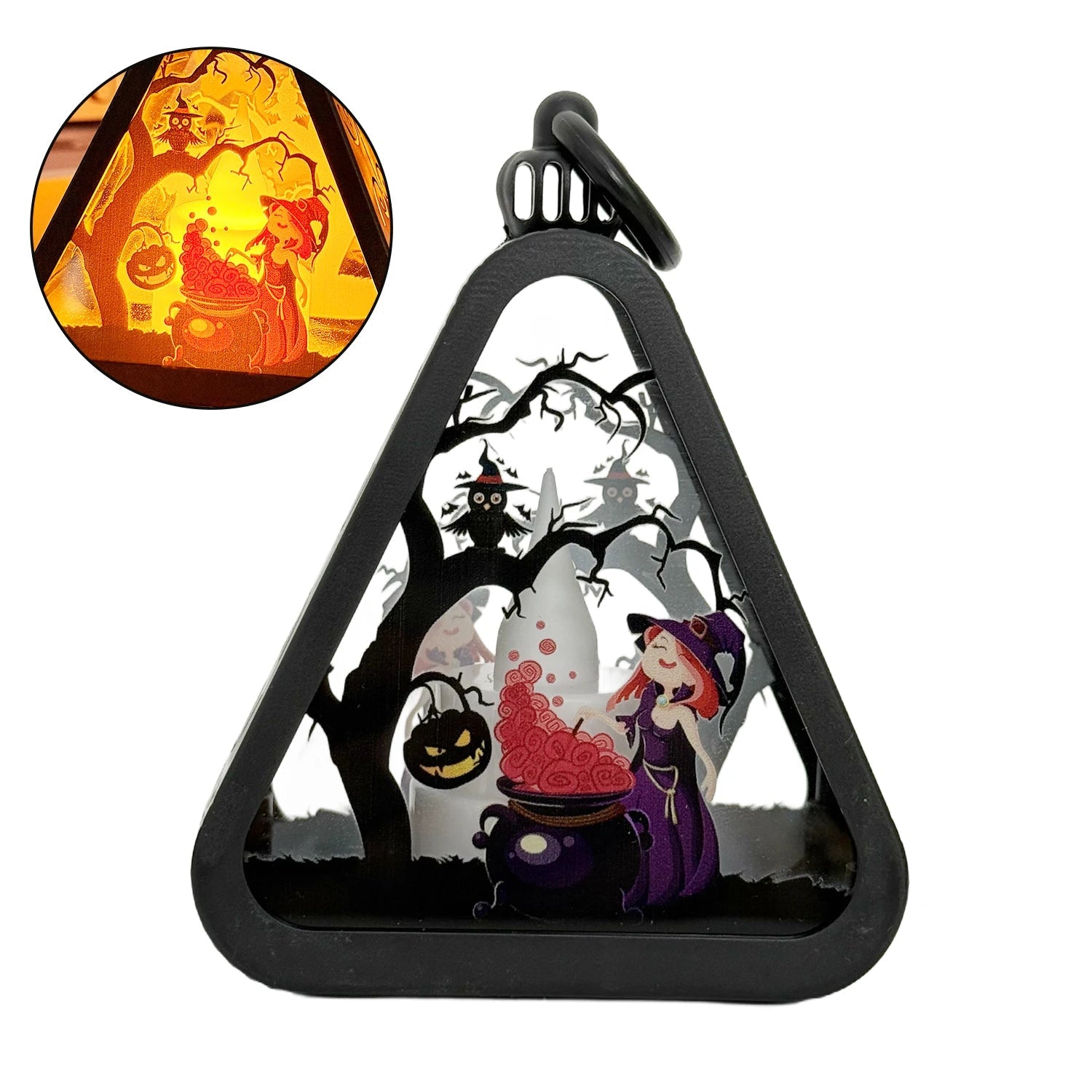 BowLift | Halloween Decor Triangle Table Lamp